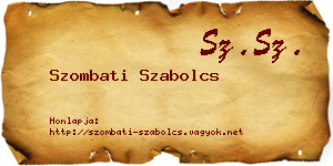 Szombati Szabolcs névjegykártya